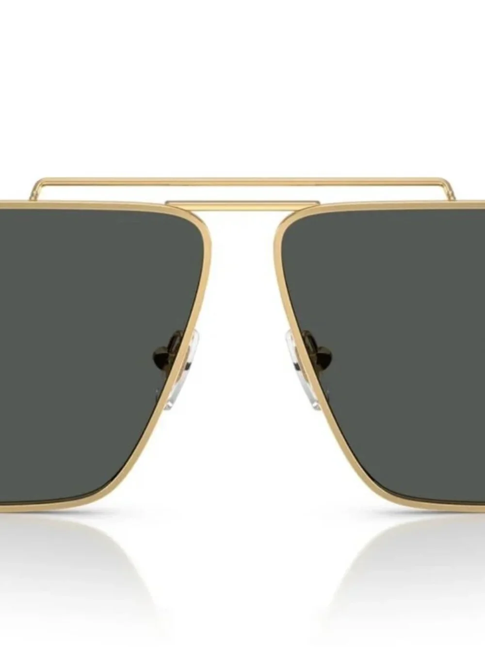 NEW VERSACE VE2266 100287 GOLD DARK GREY SUNGLASSES 64-11-145 AUTHENTIC
